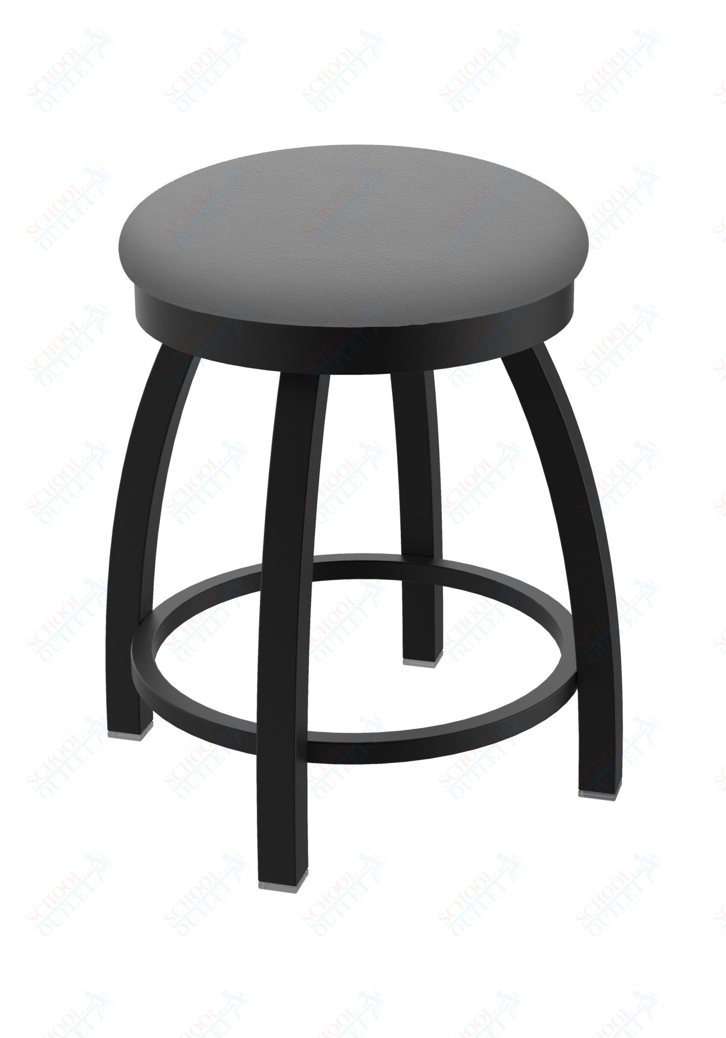 Holland Bar Stool 802 Misha Swivel Vanity Stool Upholstered Seat 18"H (HBS - 802 - VS - UP - 18H) - SchoolOutlet