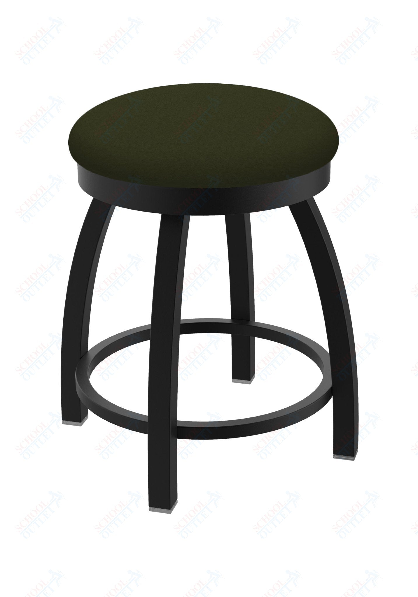 Holland Bar Stool 802 Misha Swivel Vanity Stool Upholstered Seat 18"H (HBS - 802 - VS - UP - 18H) - SchoolOutlet