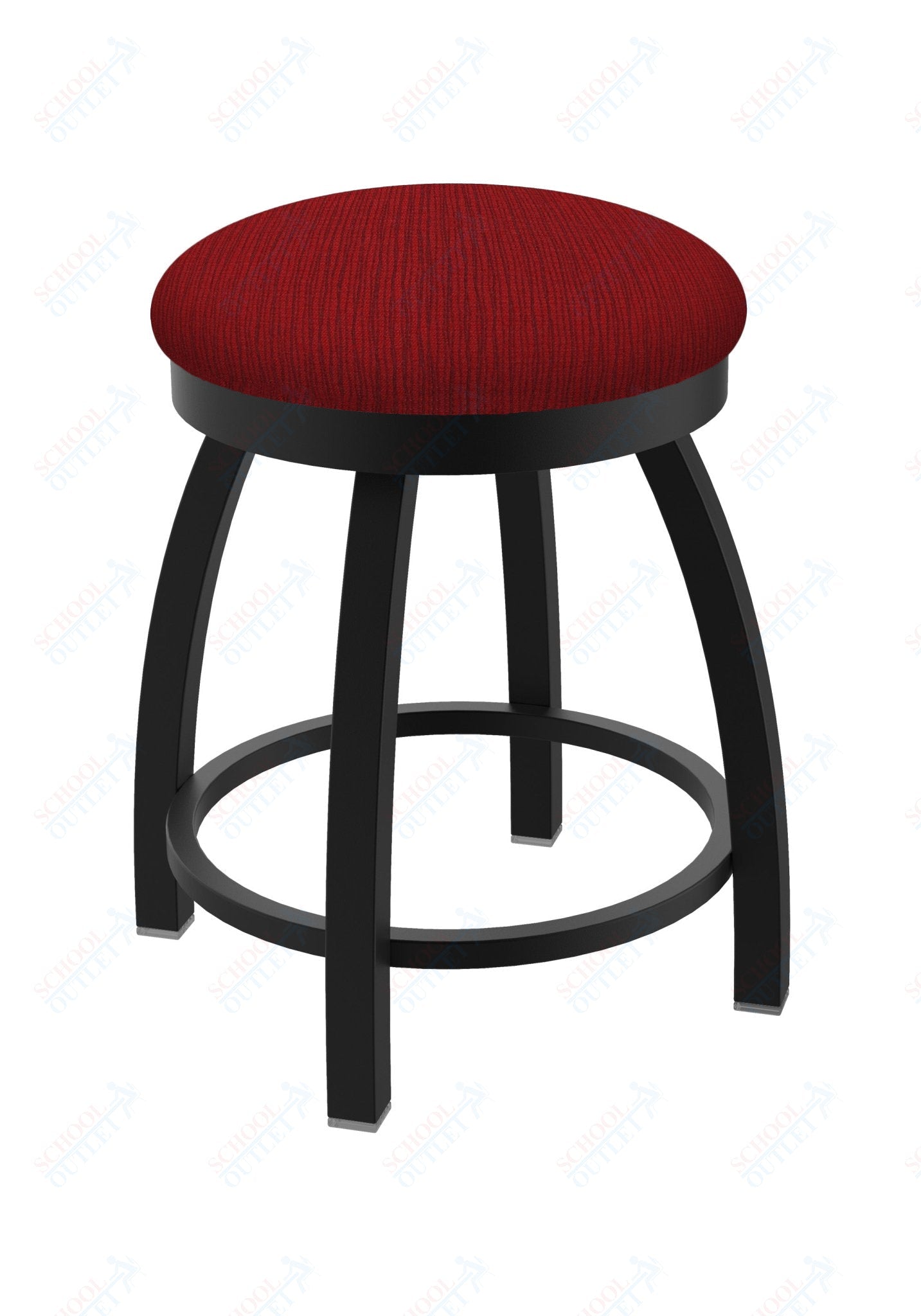 Holland Bar Stool 802 Misha Swivel Vanity Stool Upholstered Seat 18"H (HBS - 802 - VS - UP - 18H) - SchoolOutlet