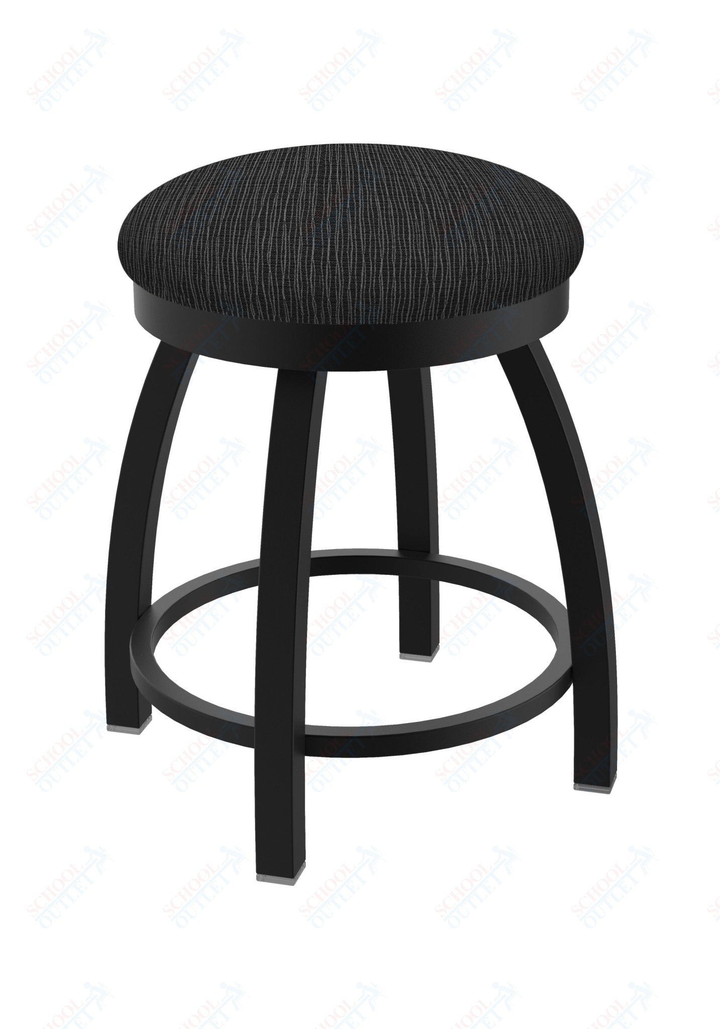 Holland Bar Stool 802 Misha Swivel Vanity Stool Upholstered Seat 18"H (HBS - 802 - VS - UP - 18H) - SchoolOutlet