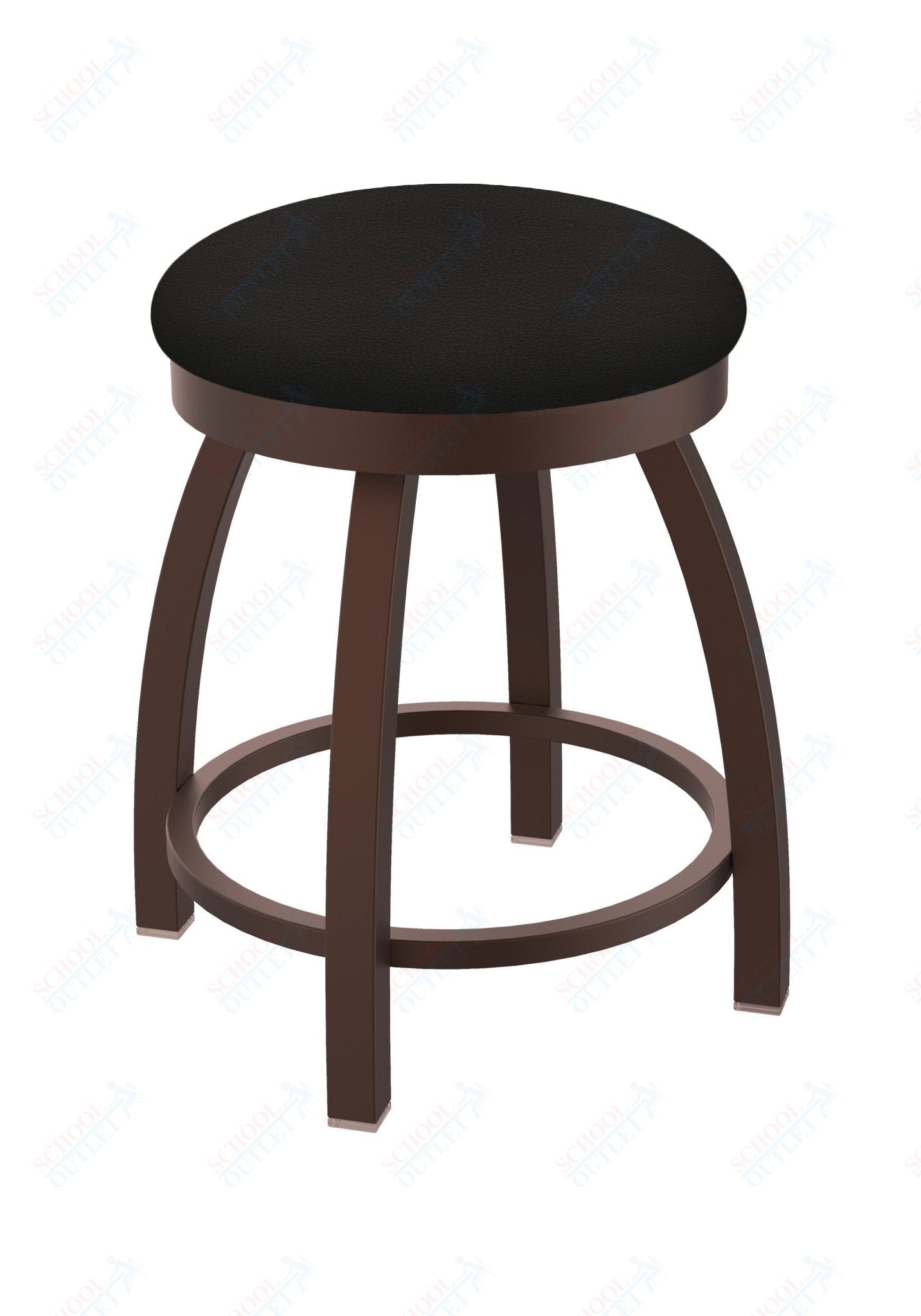 Holland Bar Stool 802 Misha Swivel Vanity Stool Upholstered Seat 18"H (HBS - 802 - VS - UP - 18H) - SchoolOutlet