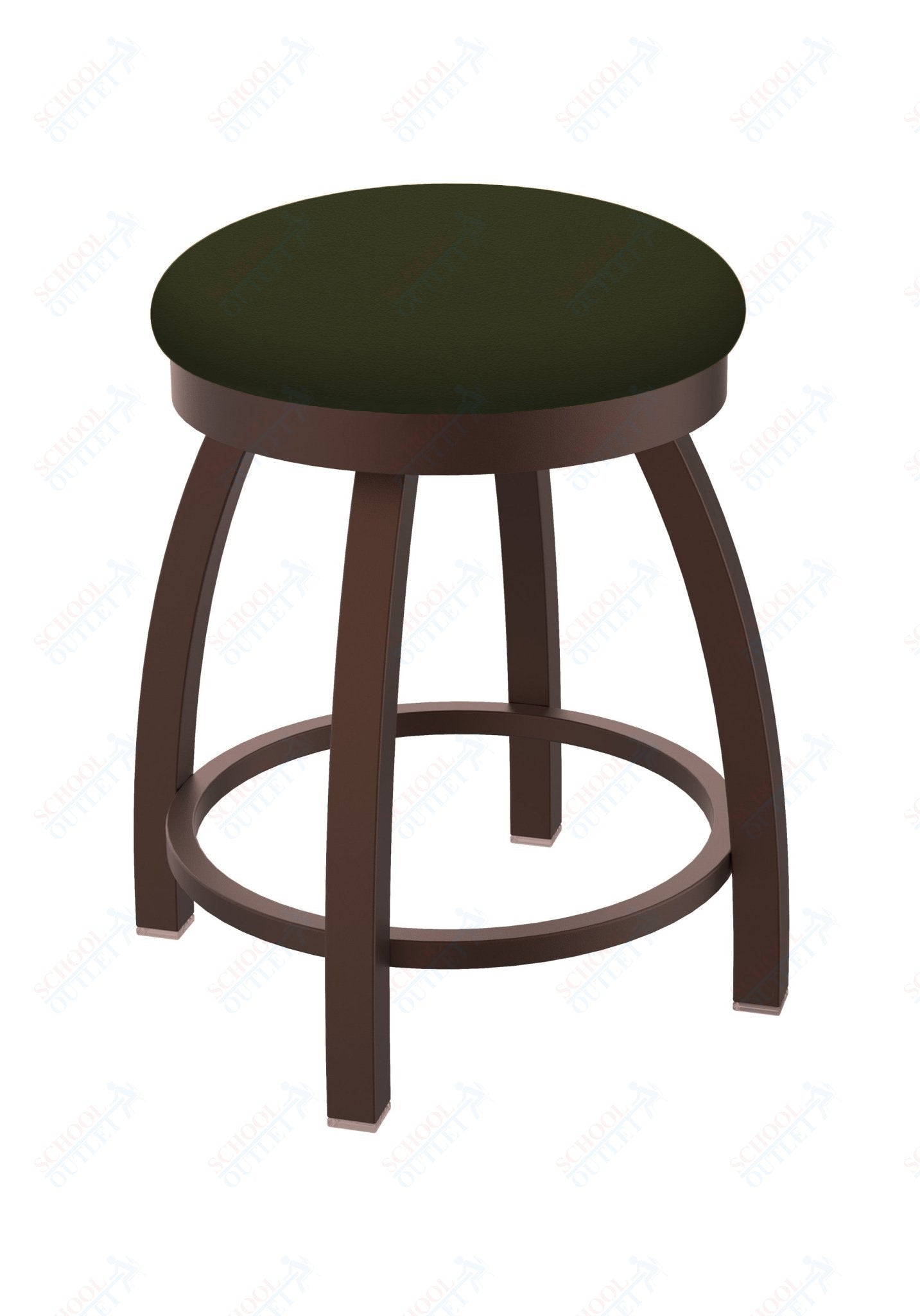 Holland Bar Stool 802 Misha Swivel Vanity Stool Upholstered Seat 18"H (HBS - 802 - VS - UP - 18H) - SchoolOutlet