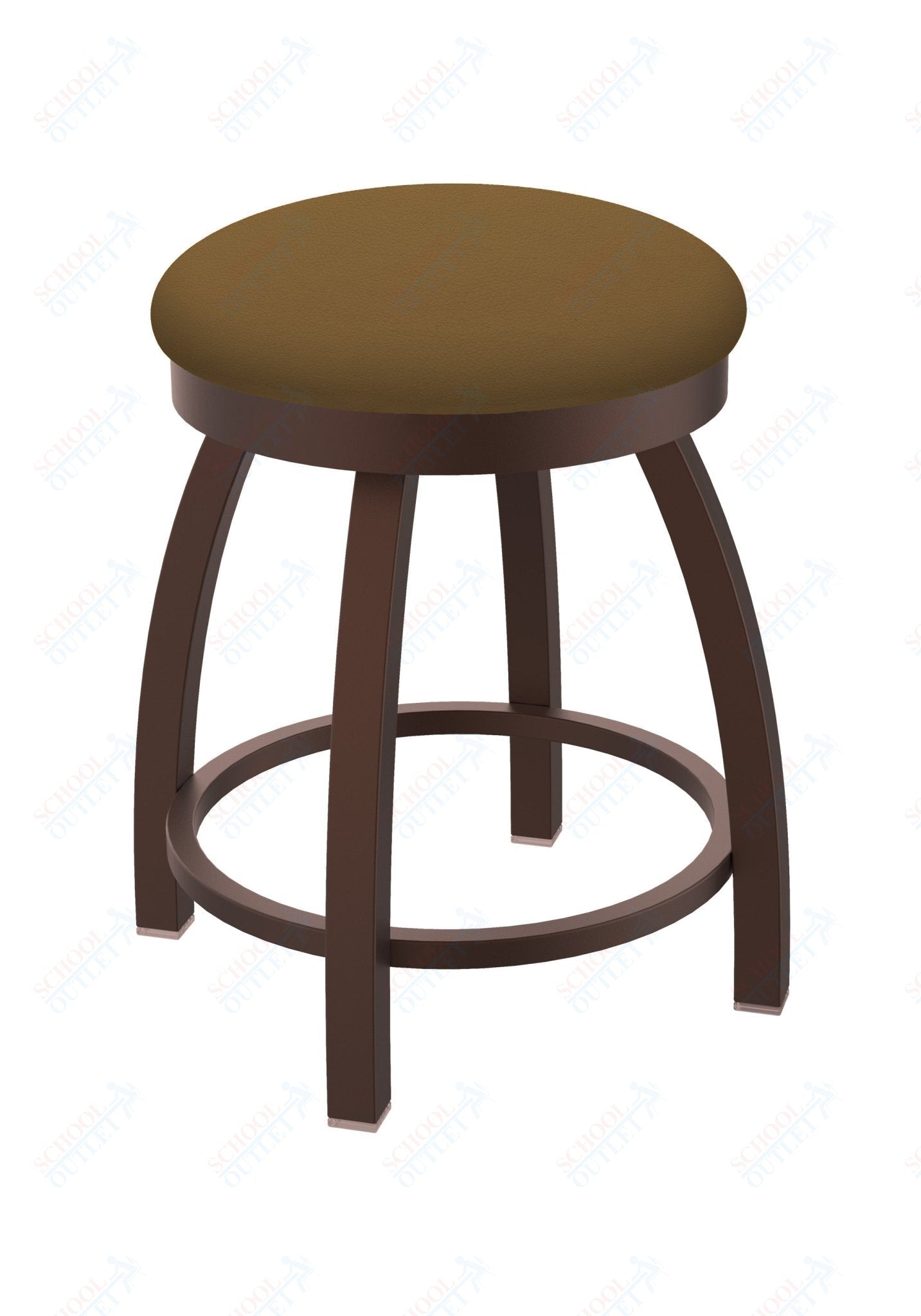 Holland Bar Stool 802 Misha Swivel Vanity Stool Upholstered Seat 18"H (HBS - 802 - VS - UP - 18H) - SchoolOutlet