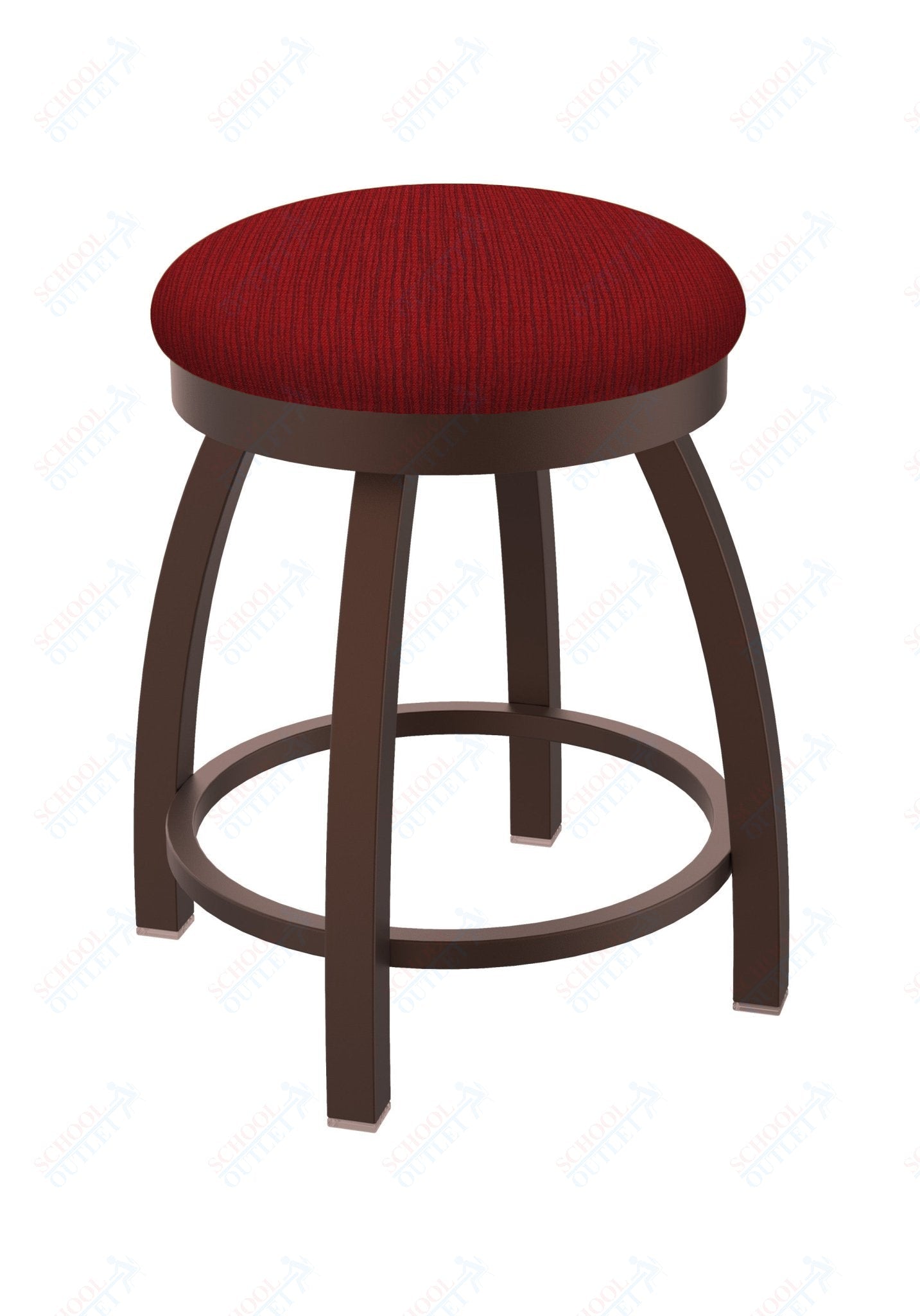 Holland Bar Stool 802 Misha Swivel Vanity Stool Upholstered Seat 18"H (HBS - 802 - VS - UP - 18H) - SchoolOutlet