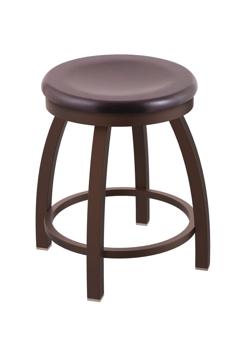 Holland Bar Stool 802 Misha Swivel Vanity Stool Wooden Seat 18"H (HBS - 802 - VS - WD - 18H) - SchoolOutlet