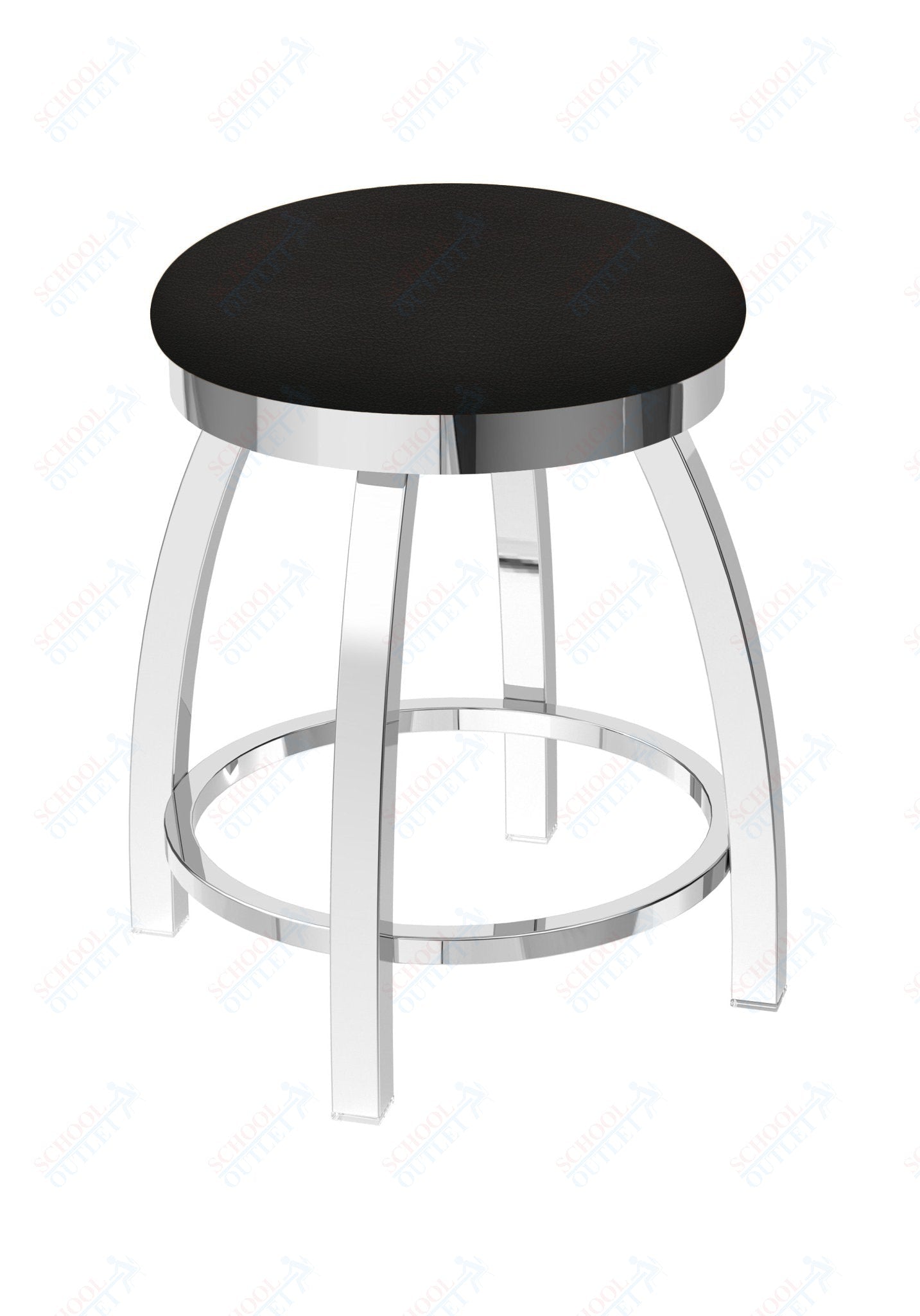 Holland Bar Stool 802 Misha Swivel Vanity Stool Upholstered Seat 18"H (HBS - 802 - VS - UP - 18H) - SchoolOutlet