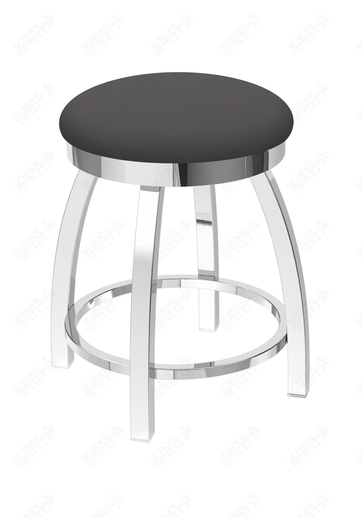 Holland Bar Stool 802 Misha Swivel Vanity Stool Upholstered Seat 18"H (HBS - 802 - VS - UP - 18H) - SchoolOutlet