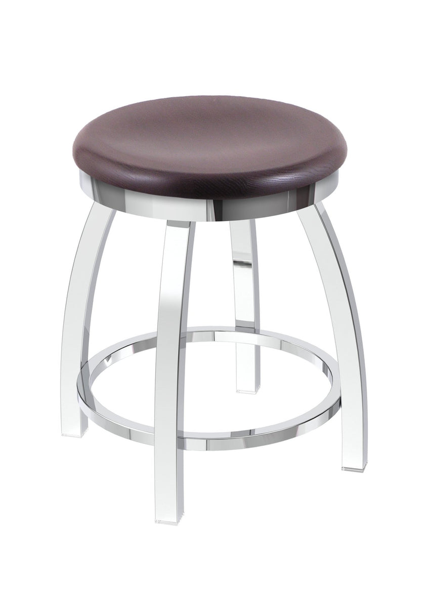 Holland Bar Stool 802 Misha Swivel Vanity Stool Wooden Seat 18"H (HBS - 802 - VS - WD - 18H) - SchoolOutlet