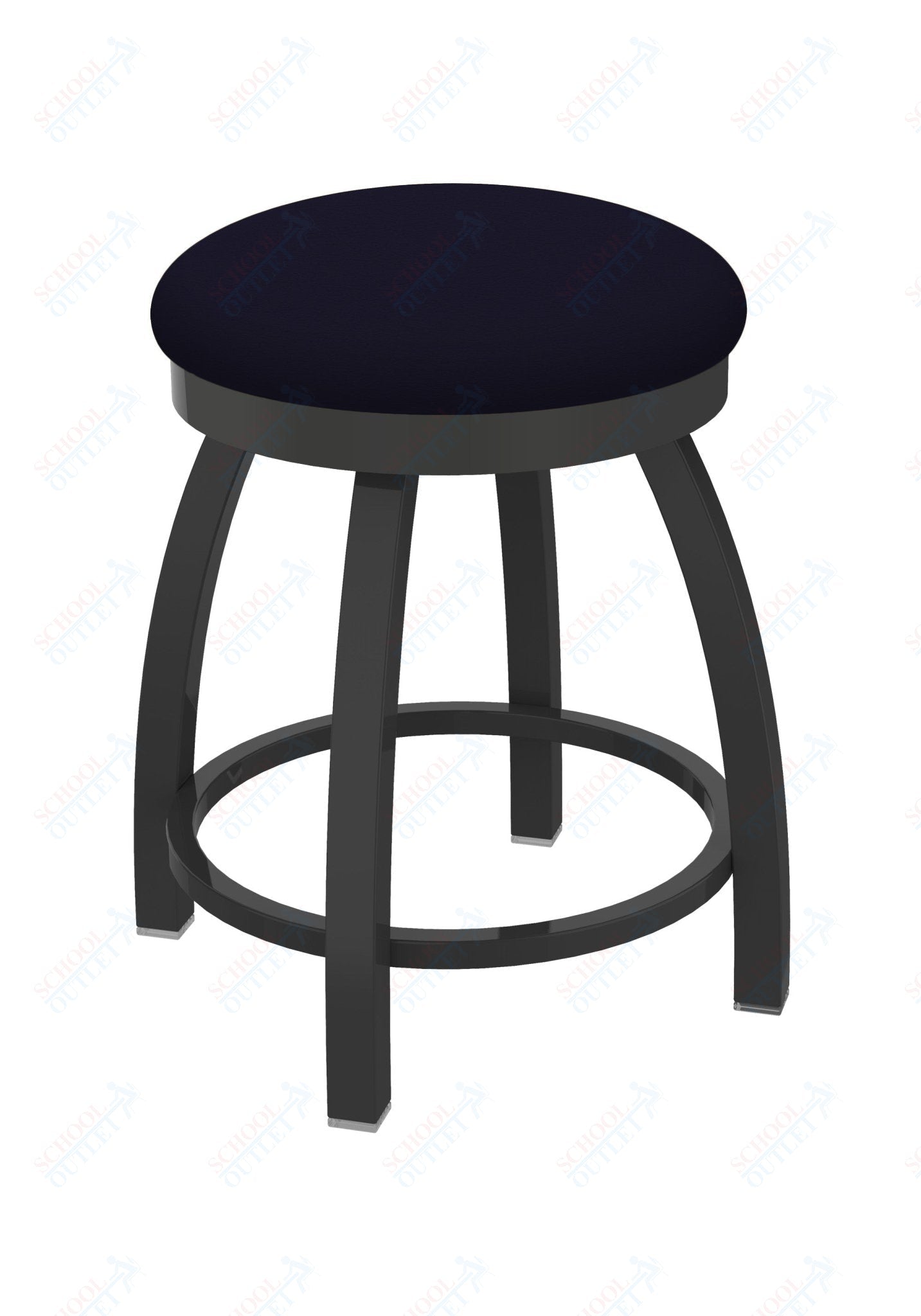 Holland Bar Stool 802 Misha Swivel Vanity Stool Upholstered Seat 18"H (HBS - 802 - VS - UP - 18H) - SchoolOutlet