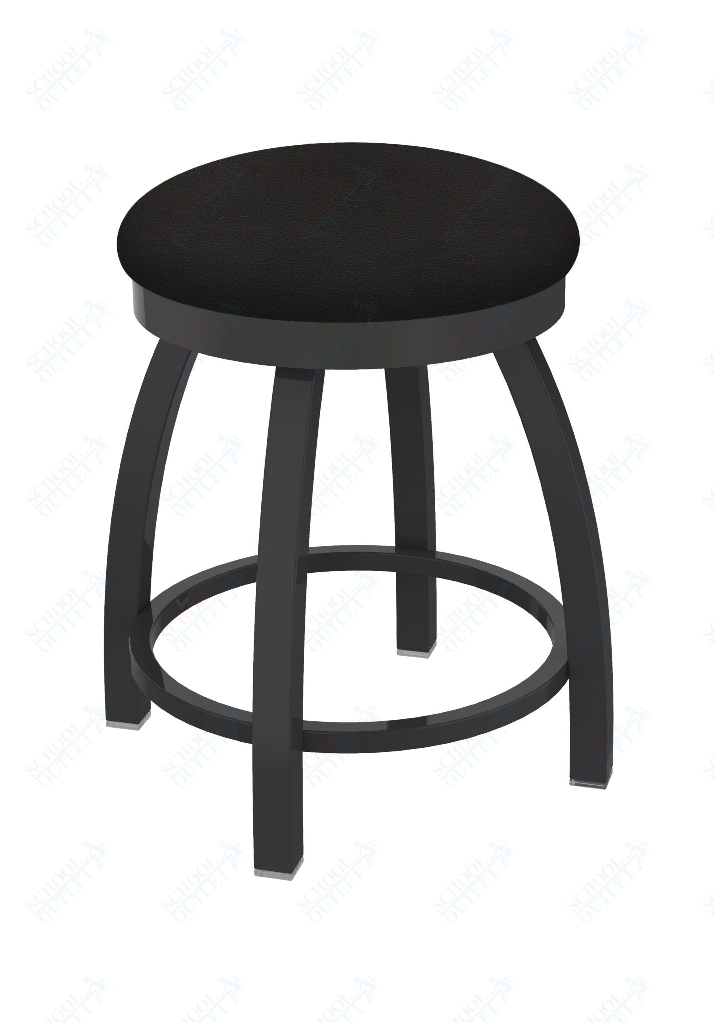 Holland Bar Stool 802 Misha Swivel Vanity Stool Upholstered Seat 18"H (HBS - 802 - VS - UP - 18H) - SchoolOutlet