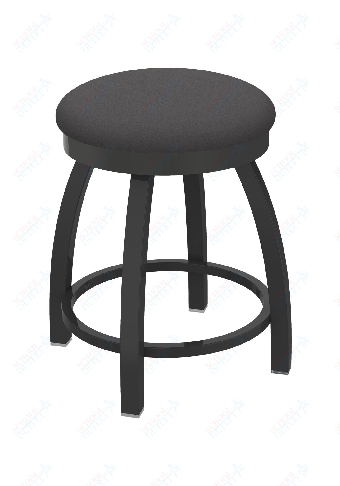 Holland Bar Stool 802 Misha Swivel Vanity Stool Upholstered Seat 18"H (HBS - 802 - VS - UP - 18H) - SchoolOutlet