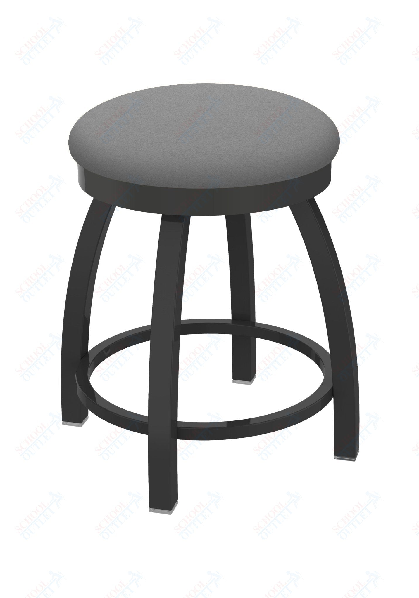 Holland Bar Stool 802 Misha Swivel Vanity Stool Upholstered Seat 18"H (HBS - 802 - VS - UP - 18H) - SchoolOutlet
