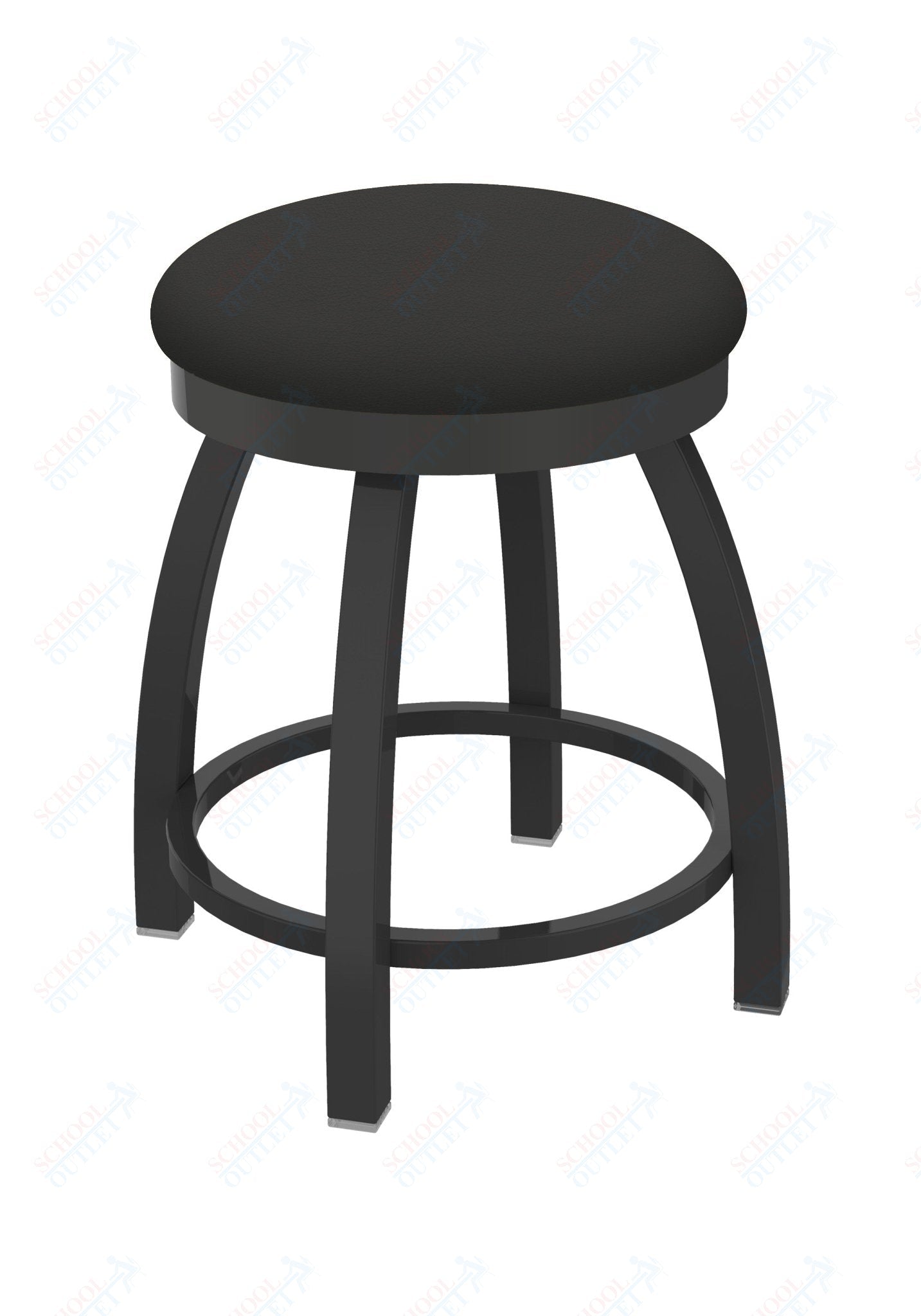 Holland Bar Stool 802 Misha Swivel Vanity Stool Upholstered Seat 18"H (HBS - 802 - VS - UP - 18H) - SchoolOutlet