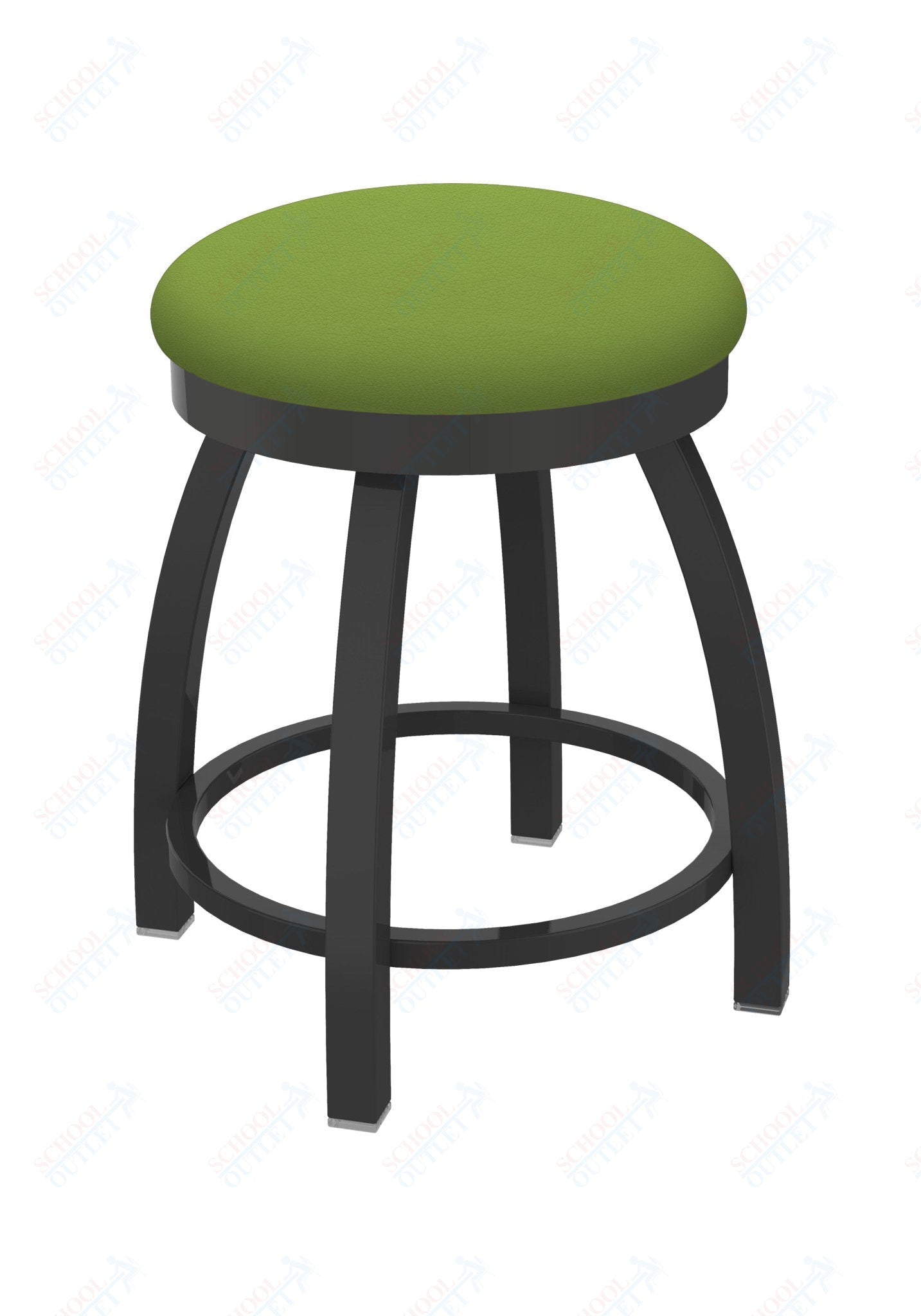 Holland Bar Stool 802 Misha Swivel Vanity Stool Upholstered Seat 18"H (HBS - 802 - VS - UP - 18H) - SchoolOutlet