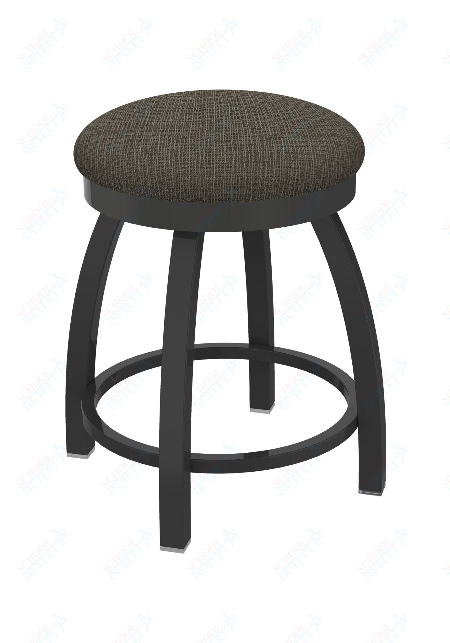 Holland Bar Stool 802 Misha Swivel Vanity Stool Upholstered Seat 18"H (HBS - 802 - VS - UP - 18H) - SchoolOutlet