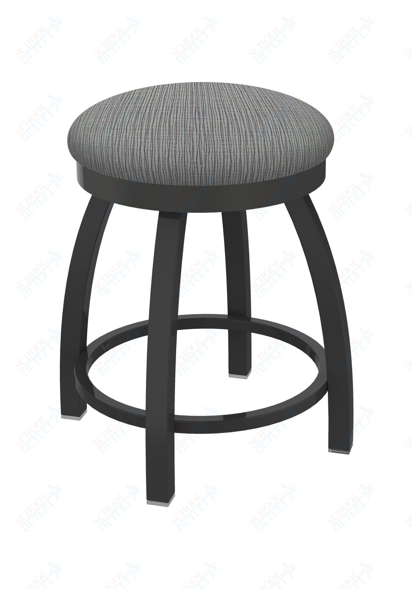 Holland Bar Stool 802 Misha Swivel Vanity Stool Upholstered Seat 18"H (HBS - 802 - VS - UP - 18H) - SchoolOutlet