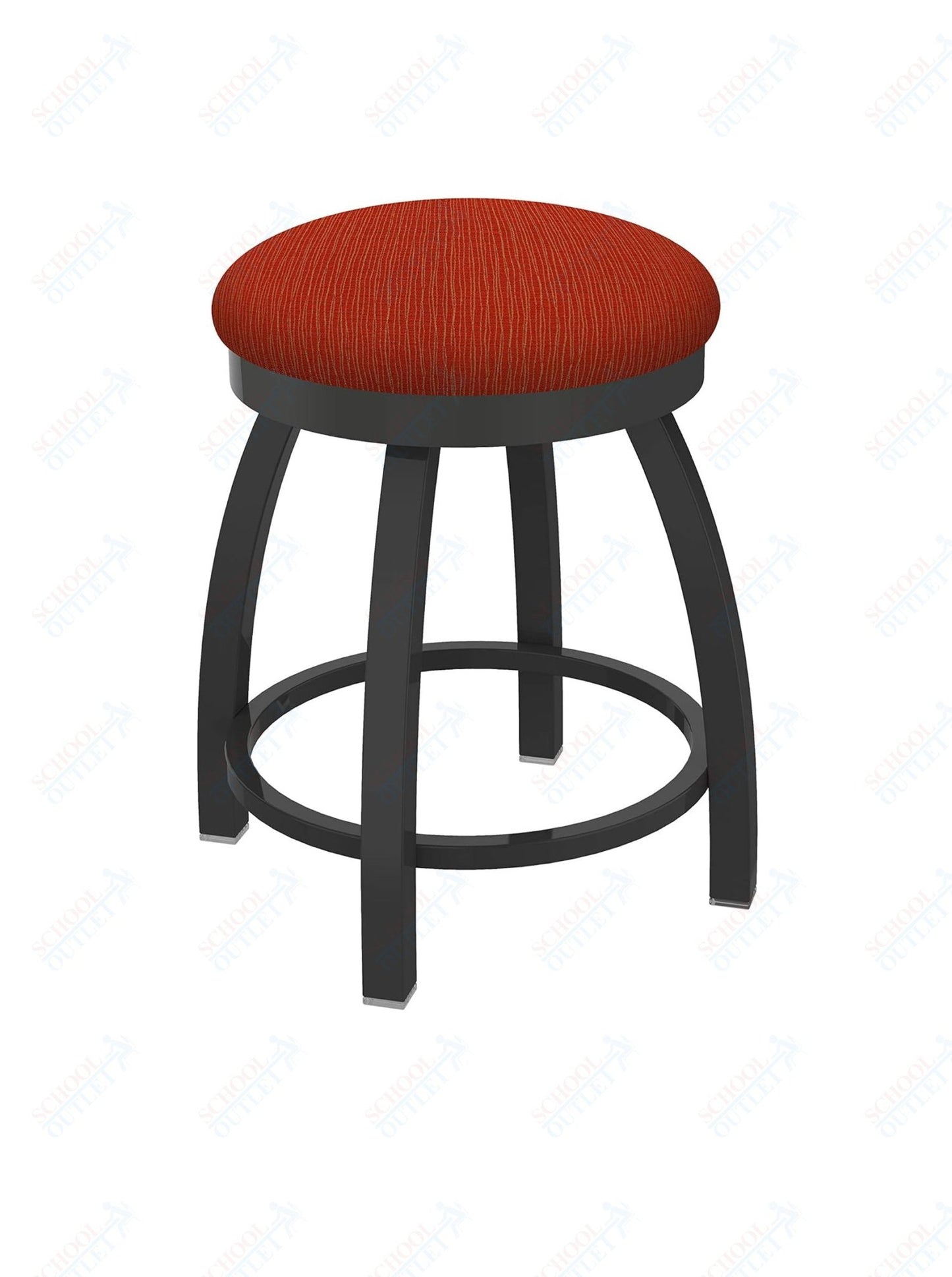 Holland Bar Stool 802 Misha Swivel Vanity Stool Upholstered Seat 18"H (HBS - 802 - VS - UP - 18H) - SchoolOutlet