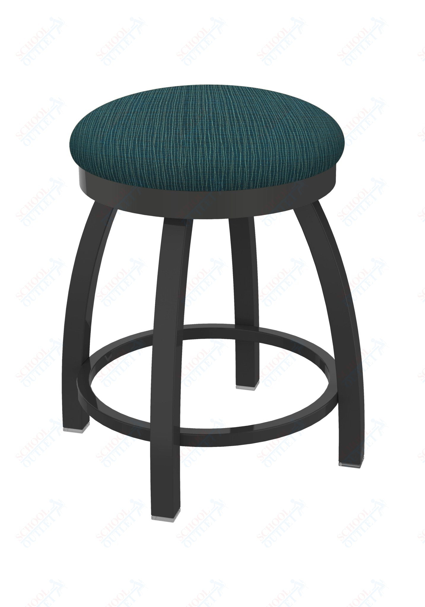 Holland Bar Stool 802 Misha Swivel Vanity Stool Upholstered Seat 18"H (HBS - 802 - VS - UP - 18H) - SchoolOutlet