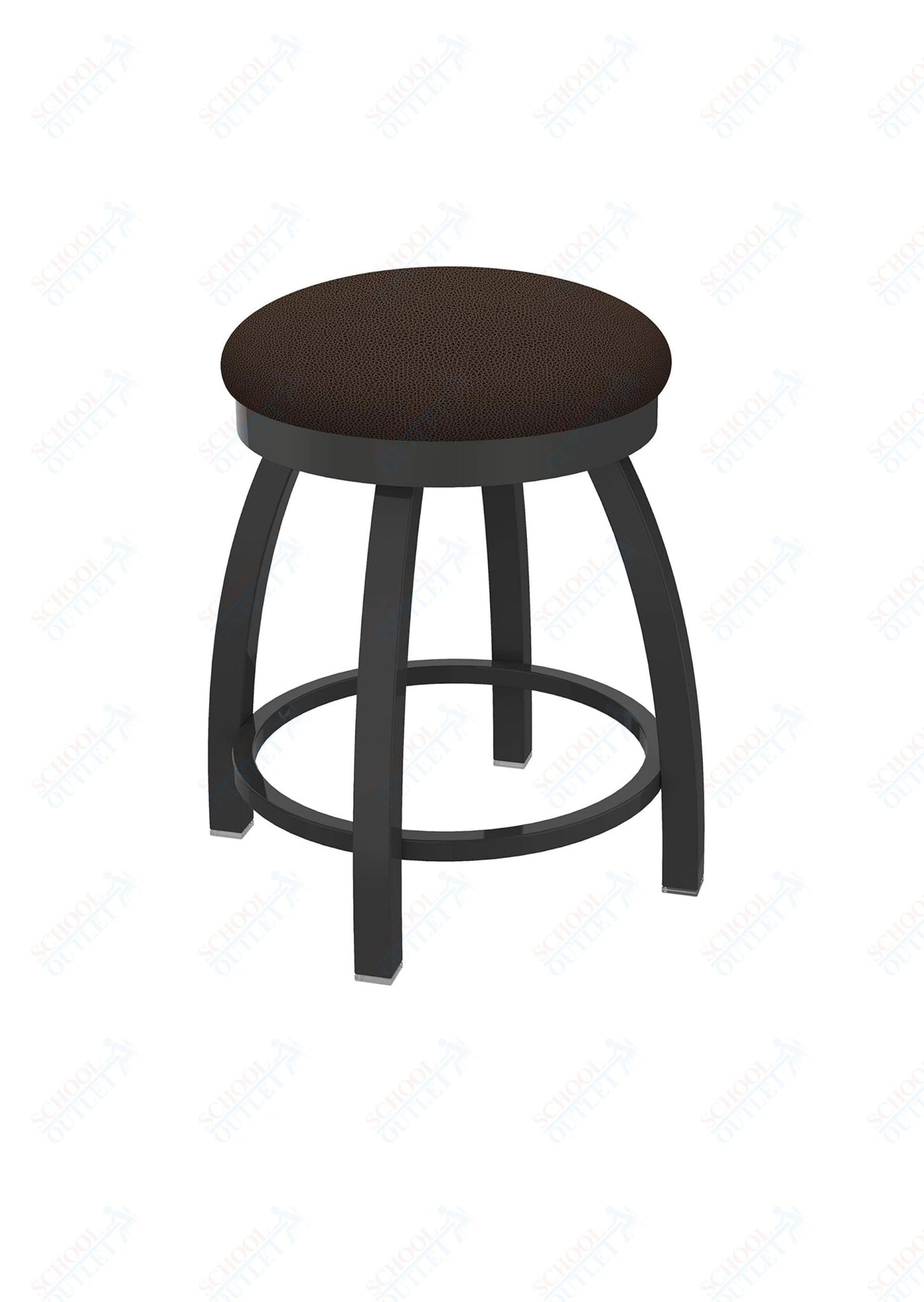 Holland Bar Stool 802 Misha Swivel Vanity Stool Upholstered Seat 18"H (HBS - 802 - VS - UP - 18H) - SchoolOutlet