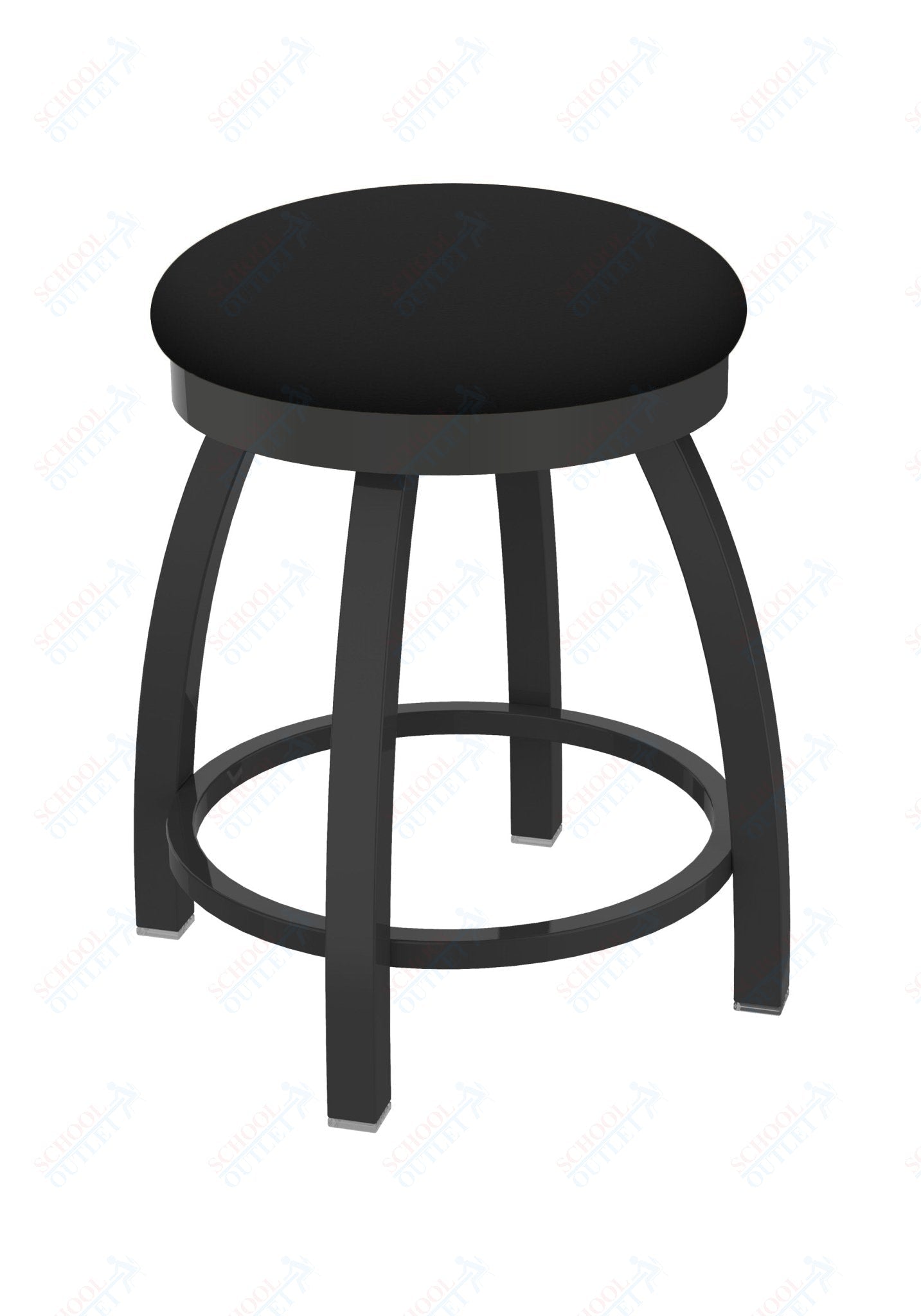 Holland Bar Stool 802 Misha Swivel Vanity Stool Upholstered Seat 18"H (HBS - 802 - VS - UP - 18H) - SchoolOutlet