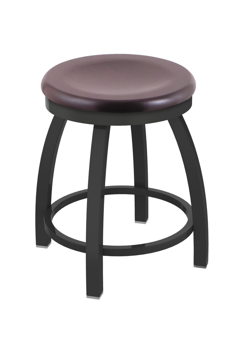 Holland Bar Stool 802 Misha Swivel Vanity Stool Wooden Seat 18"H (HBS - 802 - VS - WD - 18H) - SchoolOutlet