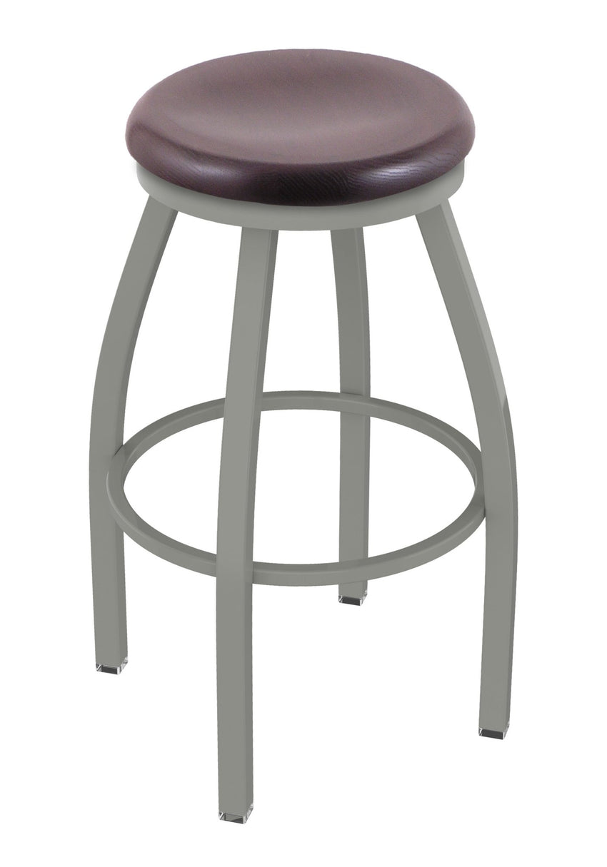 Holland Bar Stool 802 Misha Swivel Bar Stool Wooden Seat 30"H (HBS - 802 - BS - WD - 30H) - SchoolOutlet