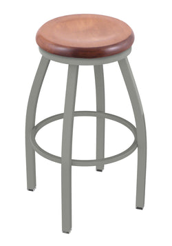 Holland Bar Stool 802 Misha Swivel Bar Stool Wooden Seat 30"H (HBS-802-BS-WD-30H)