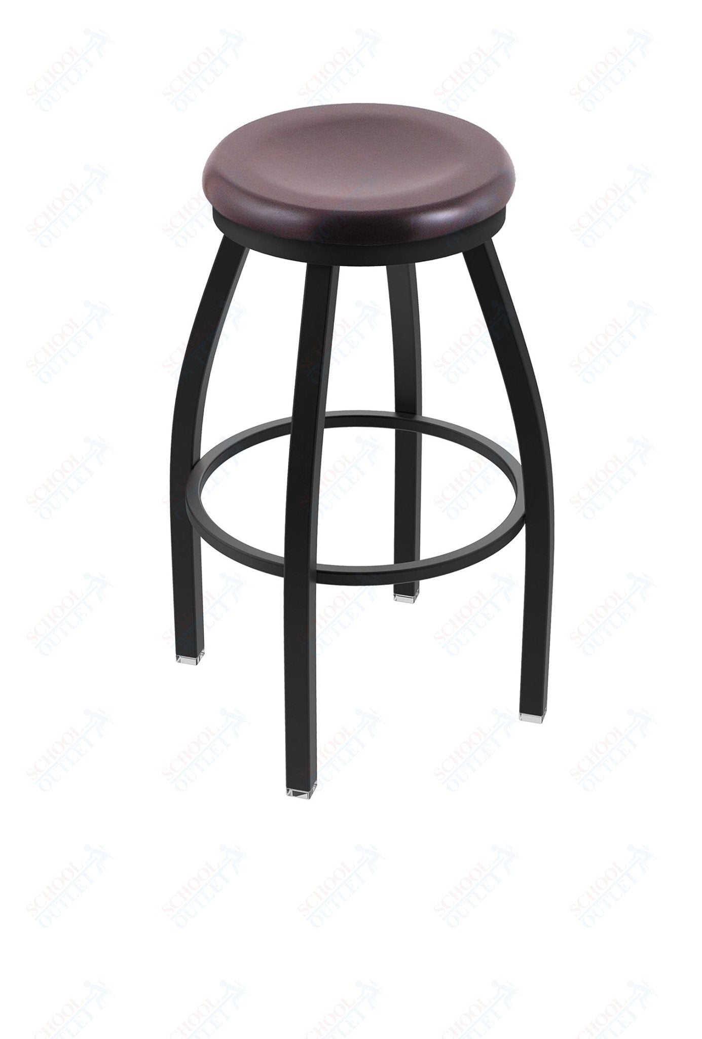 Holland Bar Stool 802 Misha Swivel Bar Stool Wooden Seat 30"H (HBS - 802 - BS - WD - 30H) - SchoolOutlet