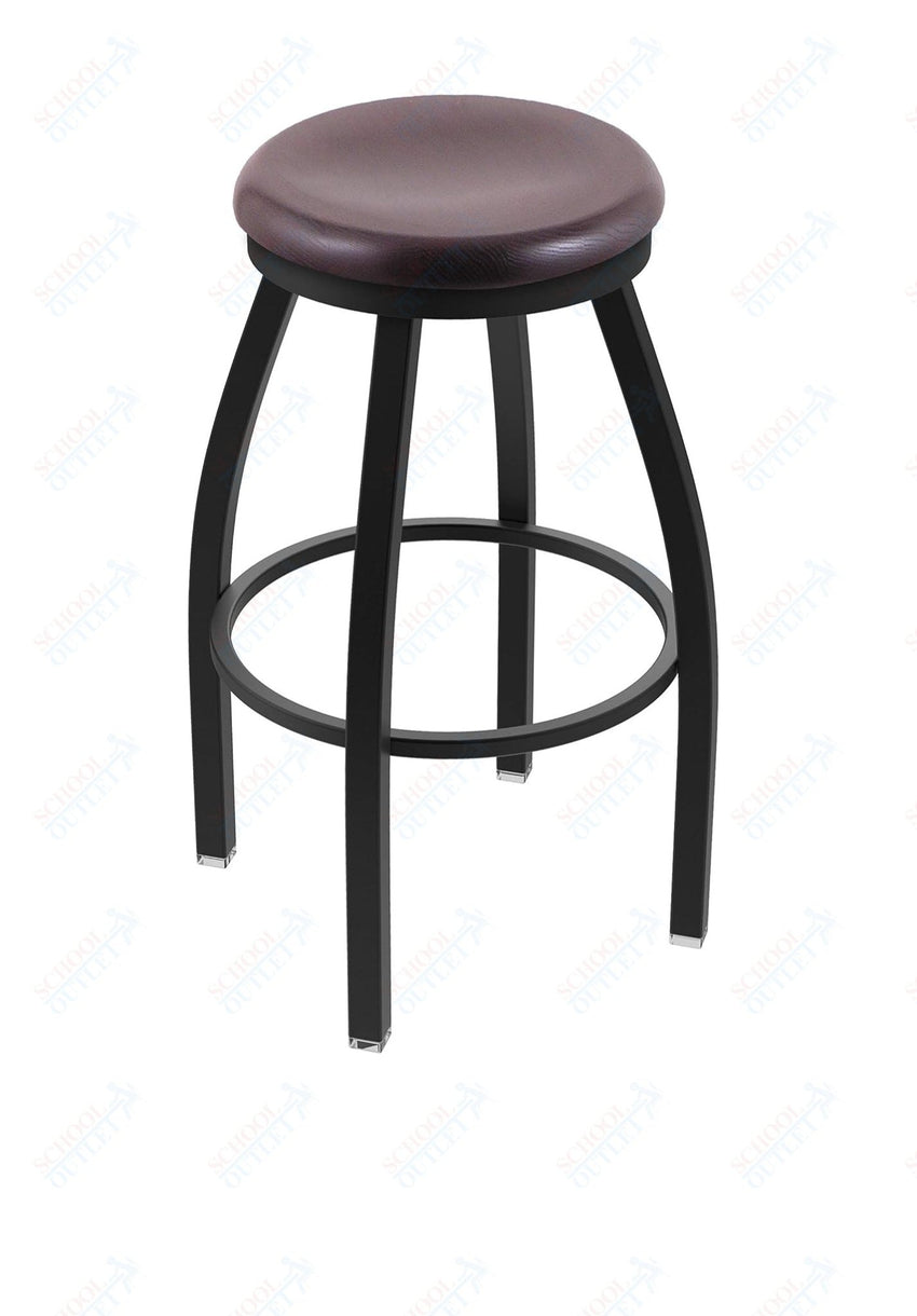 Holland Bar Stool 802 Misha Swivel Bar Stool Wooden Seat 30"H (HBS - 802 - BS - WD - 30H) - SchoolOutlet