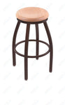 Holland Bar Stool 802 Misha Swivel Bar Stool Wooden Seat 30
