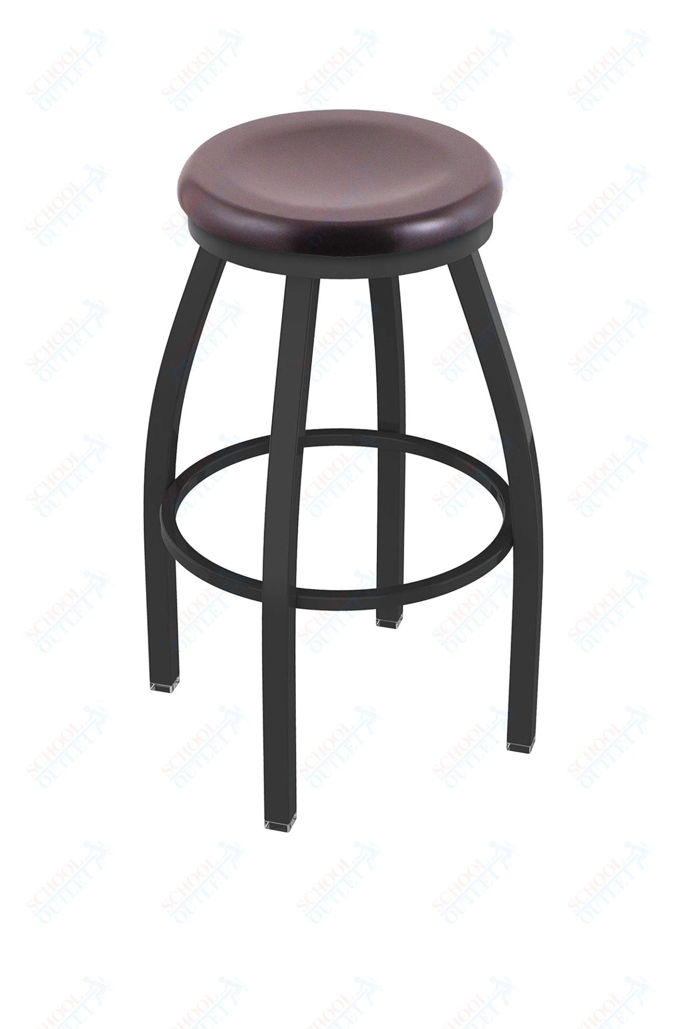 Holland Bar Stool 802 Misha Swivel Bar Stool Wooden Seat 30"H (HBS - 802 - BS - WD - 30H) - SchoolOutlet