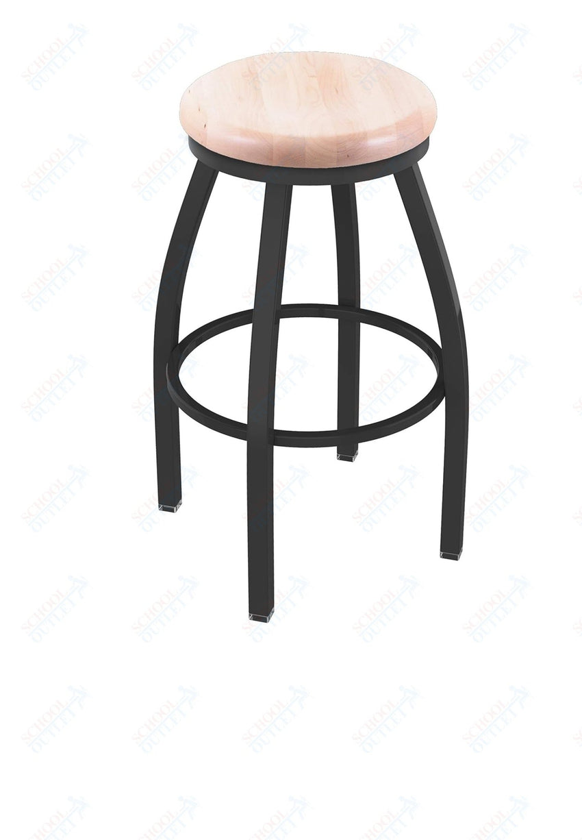 Holland Bar Stool 802 Misha Swivel Bar Stool Wooden Seat 30"H (HBS - 802 - BS - WD - 30H) - SchoolOutlet