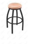 Holland Bar Stool 802 Misha Swivel Bar Stool Wooden Seat 30