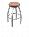 Holland Bar Stool 802 Misha Swivel Bar Stool Wooden Seat 30