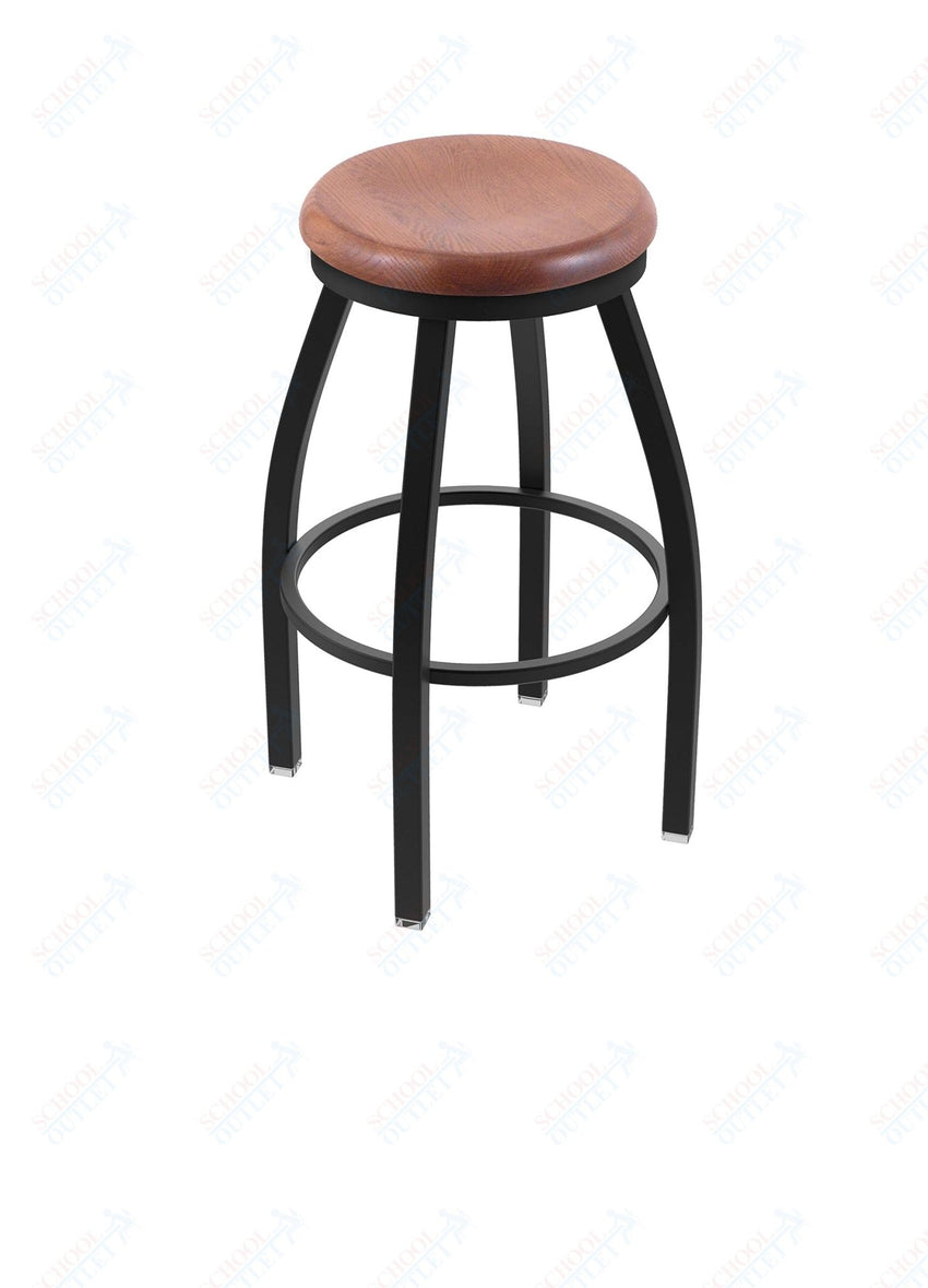 Holland Bar Stool 802 Misha Swivel Bar Stool Wooden Seat 36"H (HBS - 802 - BS - WD - 36H) - SchoolOutlet