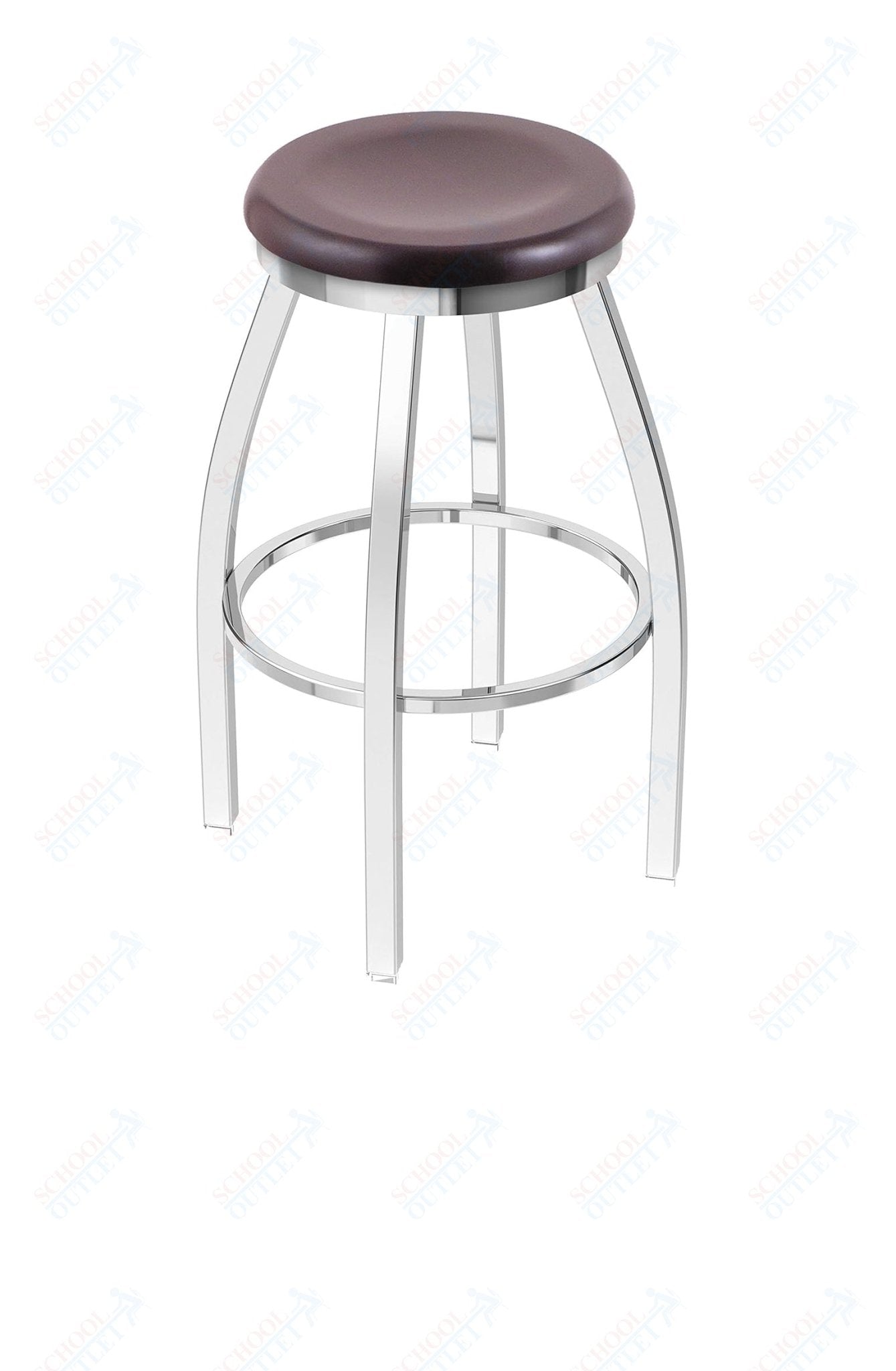 Holland Bar Stool 802 Misha Swivel Bar Stool Wooden Seat 36"H (HBS - 802 - BS - WD - 36H) - SchoolOutlet