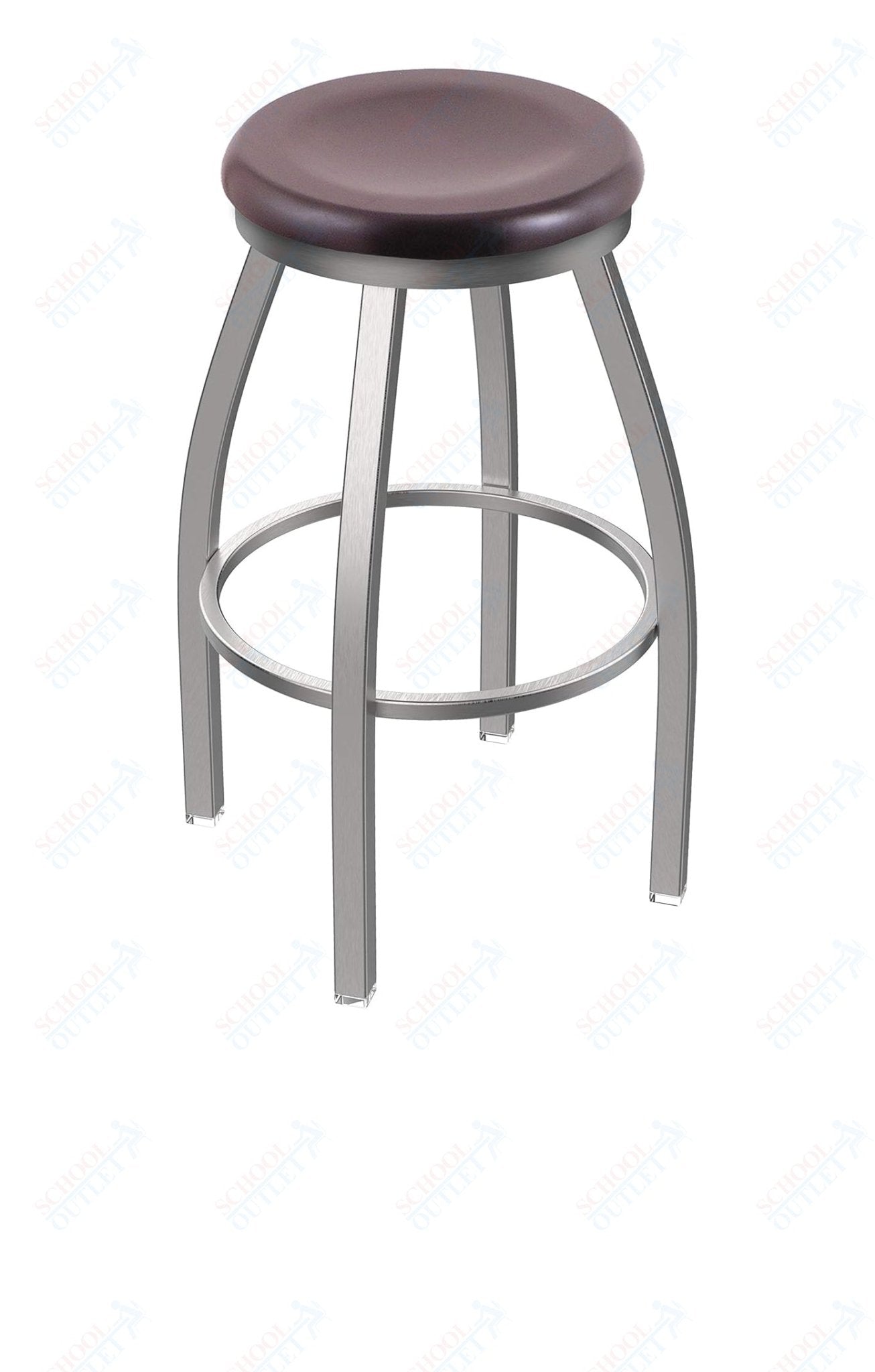 Holland Bar Stool 802 Misha Swivel Bar Stool Wooden Seat 36"H (HBS - 802 - BS - WD - 36H) - SchoolOutlet