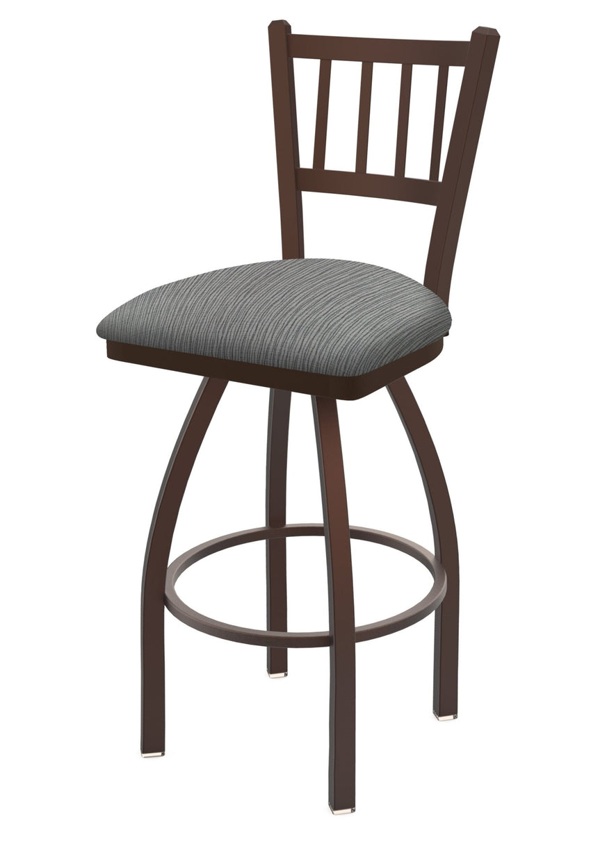 Holland Bar Stool 810 Contessa Swivel Bar Stool Upholstered Seat 30"H (HBS - 810 - BS - UP - 30H) - SchoolOutlet