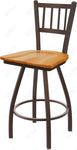 Holland Bar Stool 810 Contessa Swivel Bar Stool Wooden Seat 30