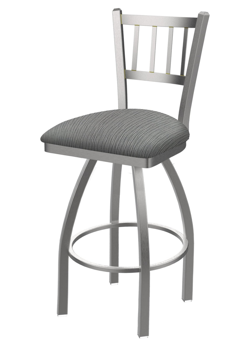 Holland Bar Stool 810 Contessa Swivel Bar Stool Upholstered Seat 36"H (HBS - 810 - BS - UP - 36H) - SchoolOutlet
