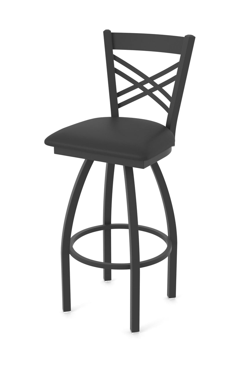 Holland Bar Stool 820 Catalina Swivel Counter Stool Upholstered Seat 25"H (HBS - 820 - CS - UP - 25H) - SchoolOutlet