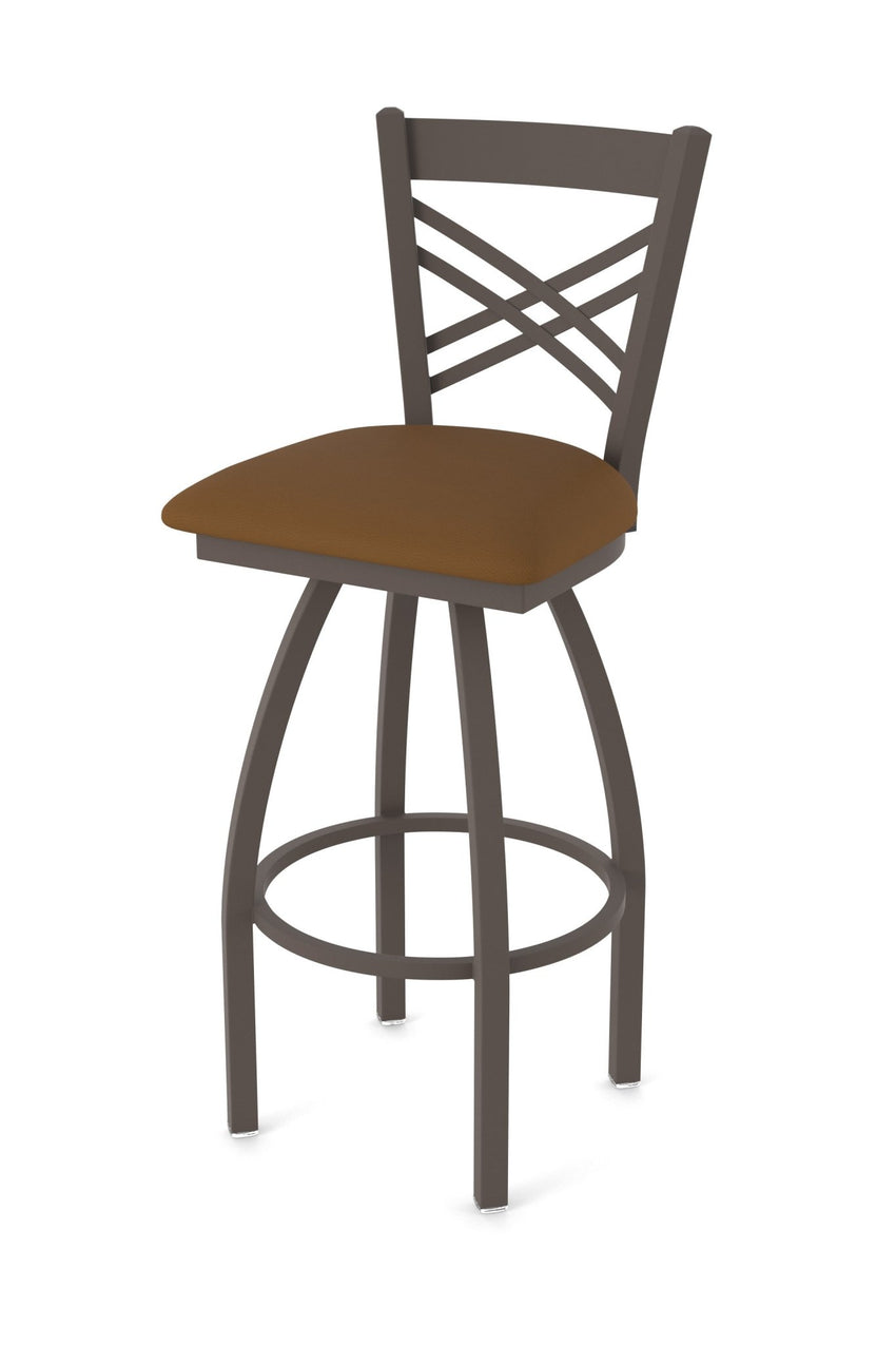 Holland Bar Stool 820 Catalina Swivel Counter Stool Upholstered Seat 25"H (HBS - 820 - CS - UP - 25H) - SchoolOutlet