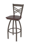 Holland Bar Stool 820 Catalina Swivel Counter Stool Wooden Seat 25