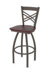 Holland Bar Stool 820 Catalina Swivel Counter Stool Wooden Seat 25