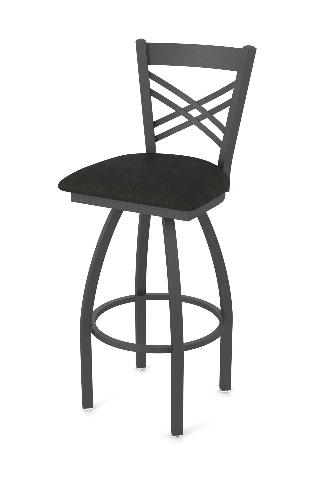 Holland Bar Stool 820 Catalina Swivel Counter Stool Upholstered Seat 25"H (HBS - 820 - CS - UP - 25H) - SchoolOutlet