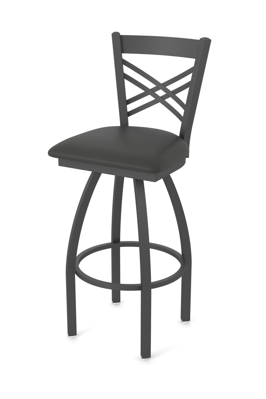 Holland Bar Stool 820 Catalina Swivel Counter Stool Upholstered Seat 25"H (HBS - 820 - CS - UP - 25H) - SchoolOutlet