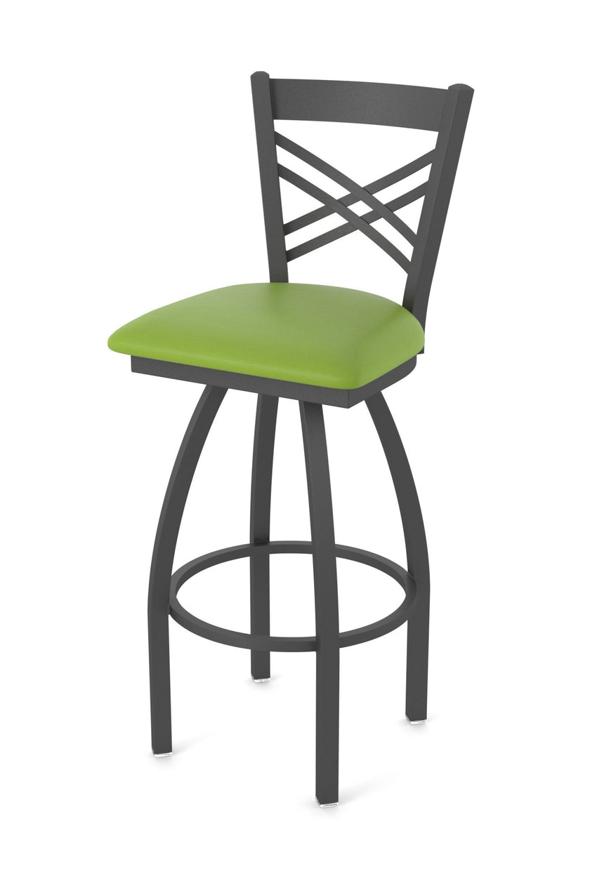 Holland Bar Stool 820 Catalina Swivel Counter Stool Upholstered Seat 25"H (HBS - 820 - CS - UP - 25H) - SchoolOutlet