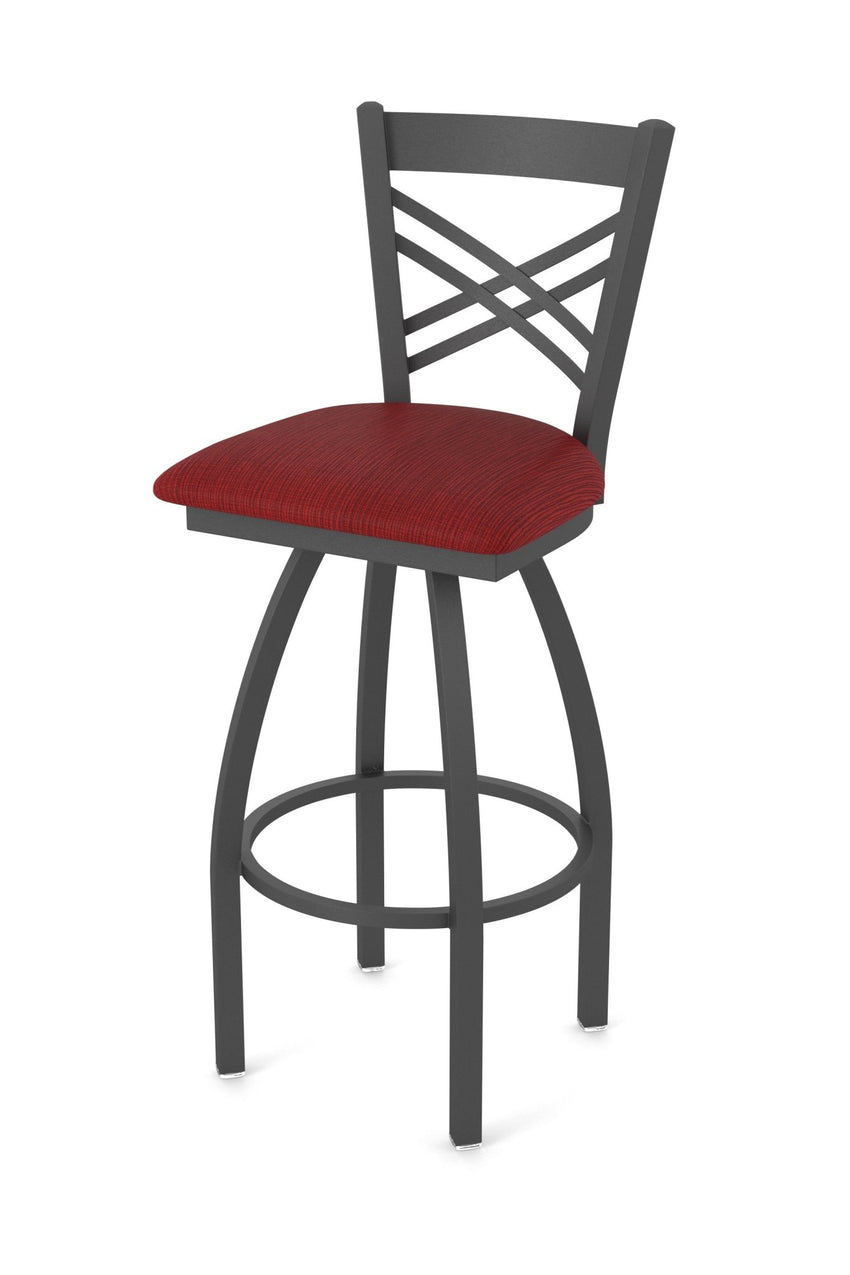 Holland Bar Stool 820 Catalina Swivel Counter Stool Upholstered Seat 25"H (HBS - 820 - CS - UP - 25H) - SchoolOutlet
