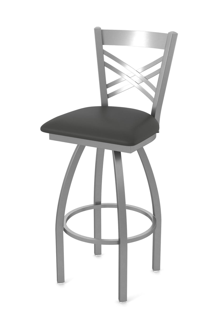 Holland Bar Stool 820 Catalina Swivel Counter Stool Upholstered Seat 25"H (HBS - 820 - CS - UP - 25H) - SchoolOutlet