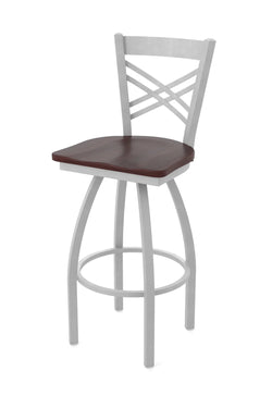 Holland Bar Stool 820 Catalina Swivel Bar Stool Wooden Seat 30"H (HBS-820-BS-WD-30H)